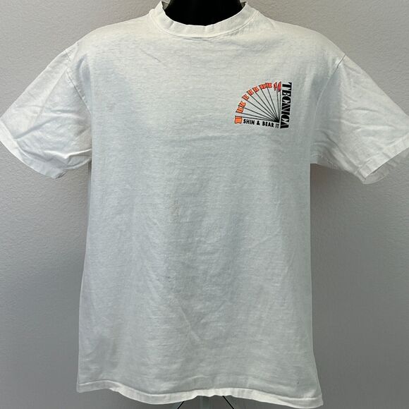 Vintage Blizzard Tecnica Ski T Shirt Mens Large Skiing Skier 80s USA Made White - Picture 2 of 16